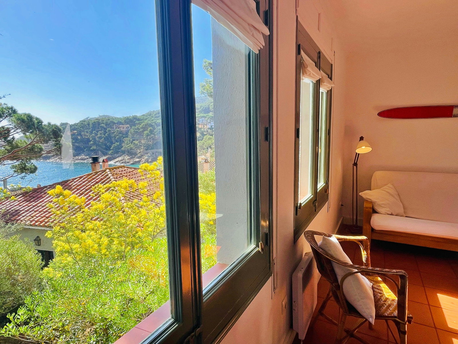 Enjoy stunning views from the apartment, located just 50 meters from the beach.