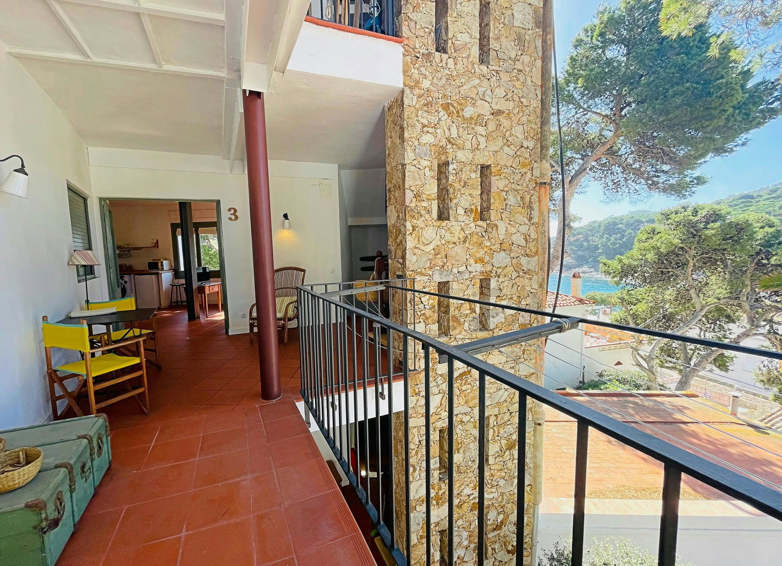 Private terrace with a beautiful view