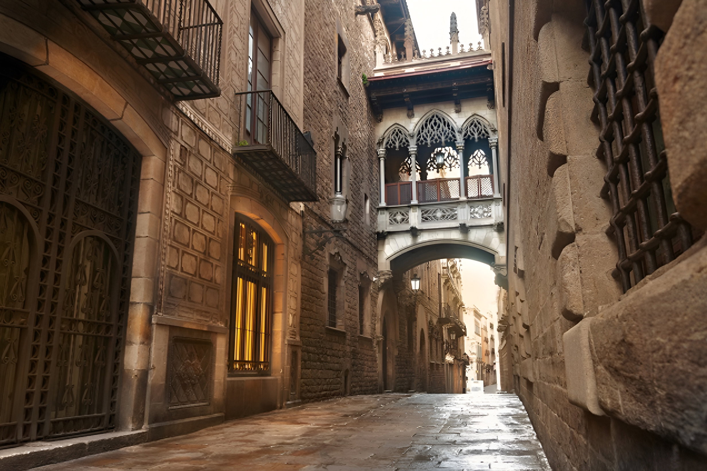 The apartment is located next to the historic Gothic quarter. You can pass days walking around this area just to enjoy the atmosphere and the historic landmarks while enjoying the amazing cuisine of barcelona.