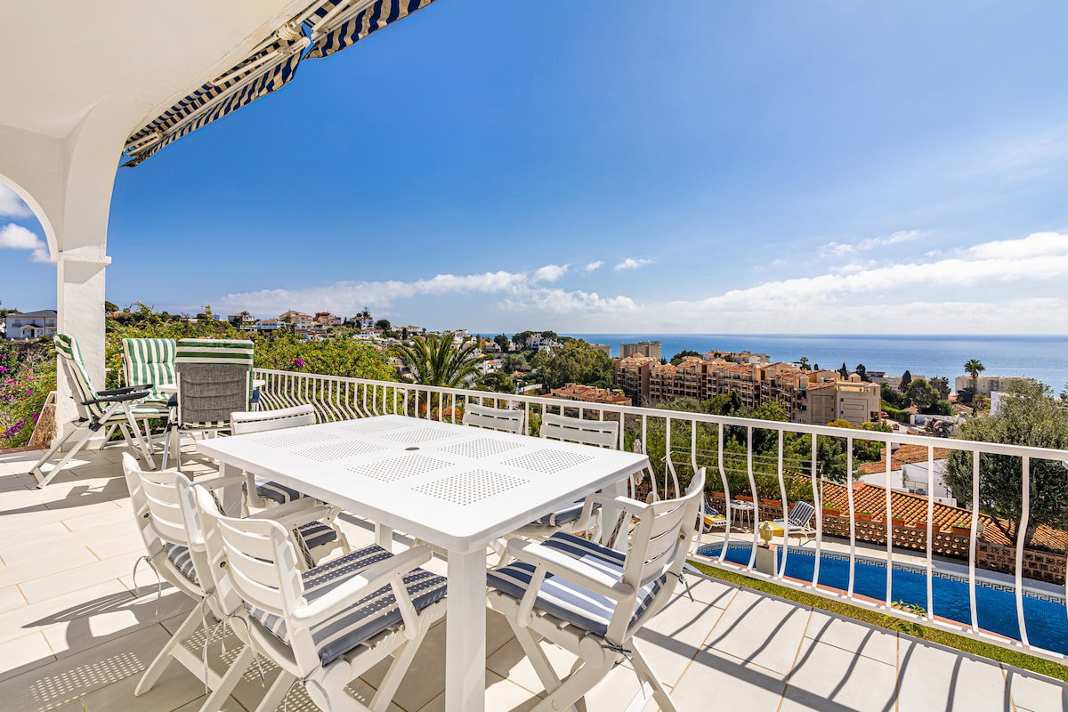 Terraza con vistas al mar