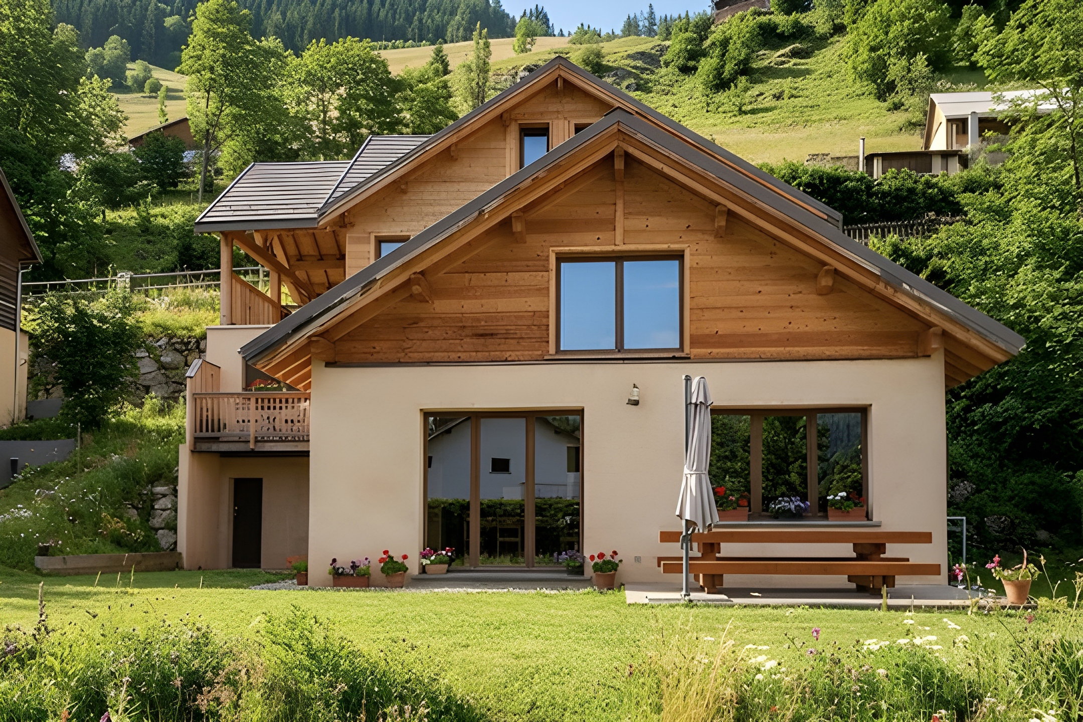 CASA-Grand Laus: Duplex familial, sauna et jacuzzi