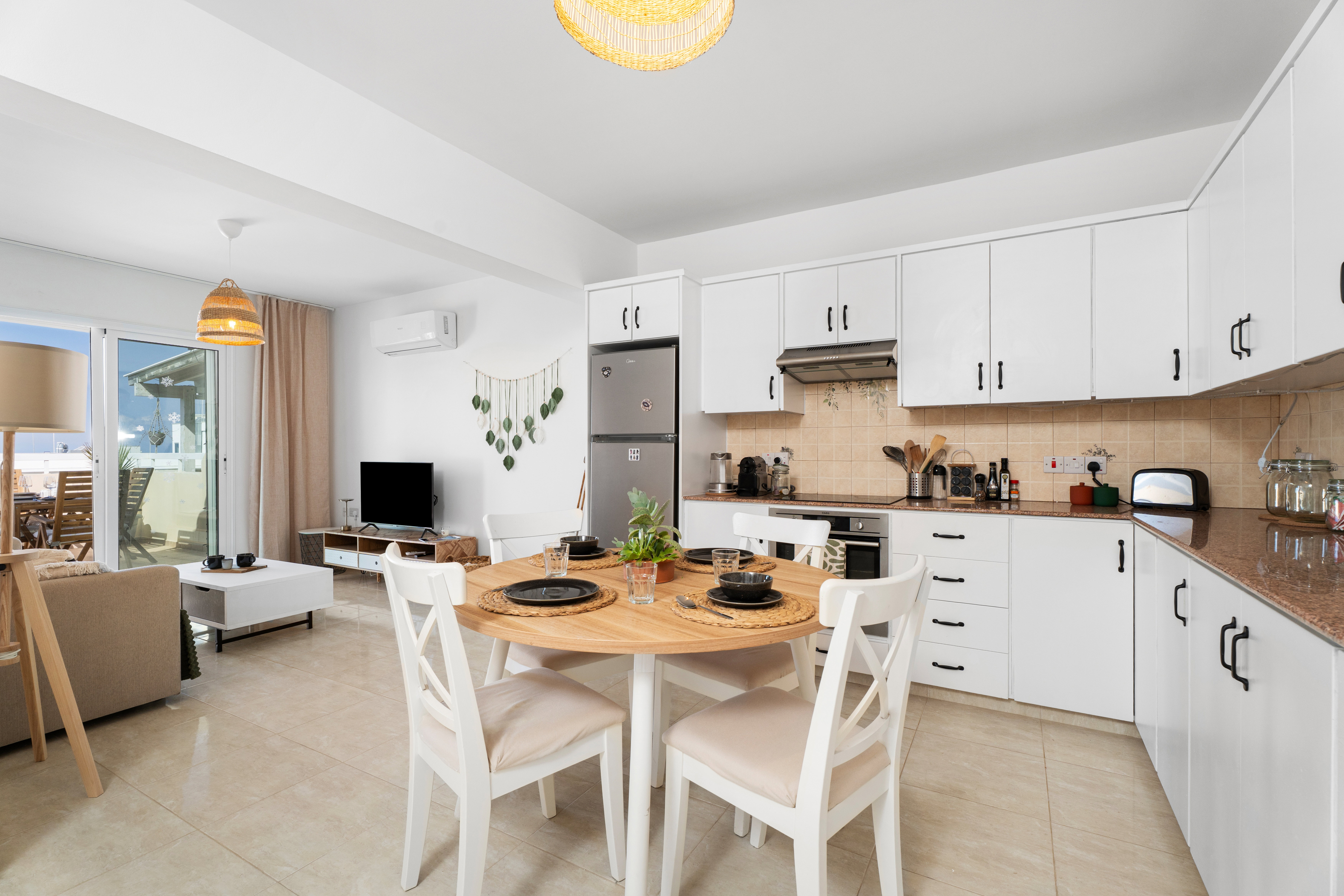 Large fully equipped kitchen
