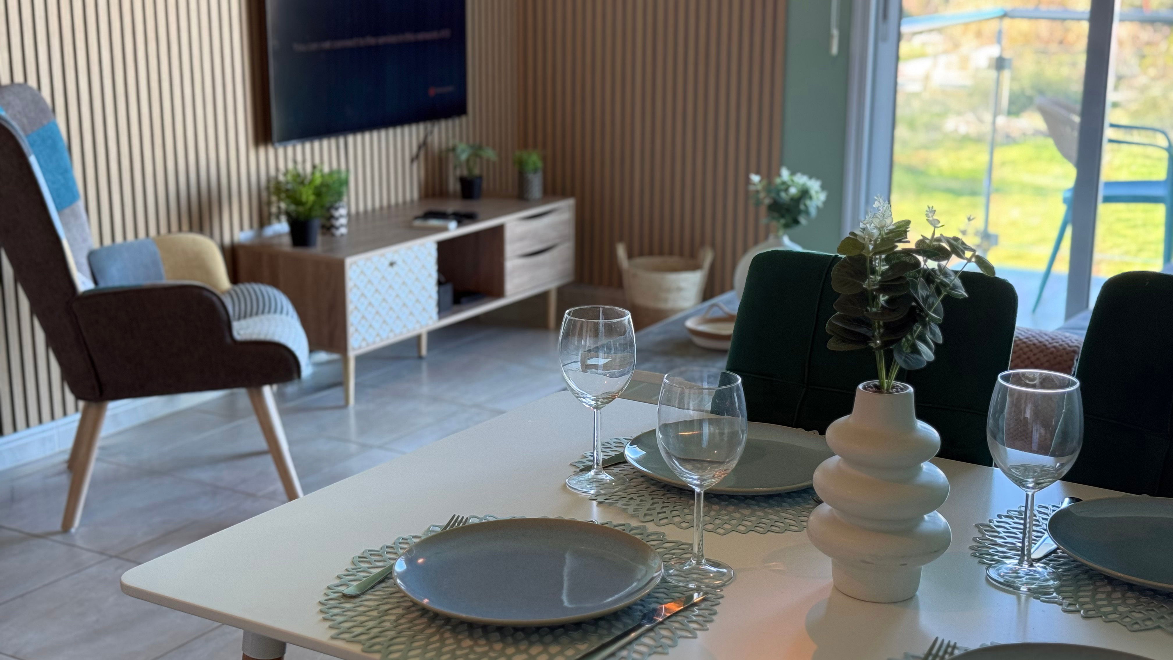 Dining and living room area