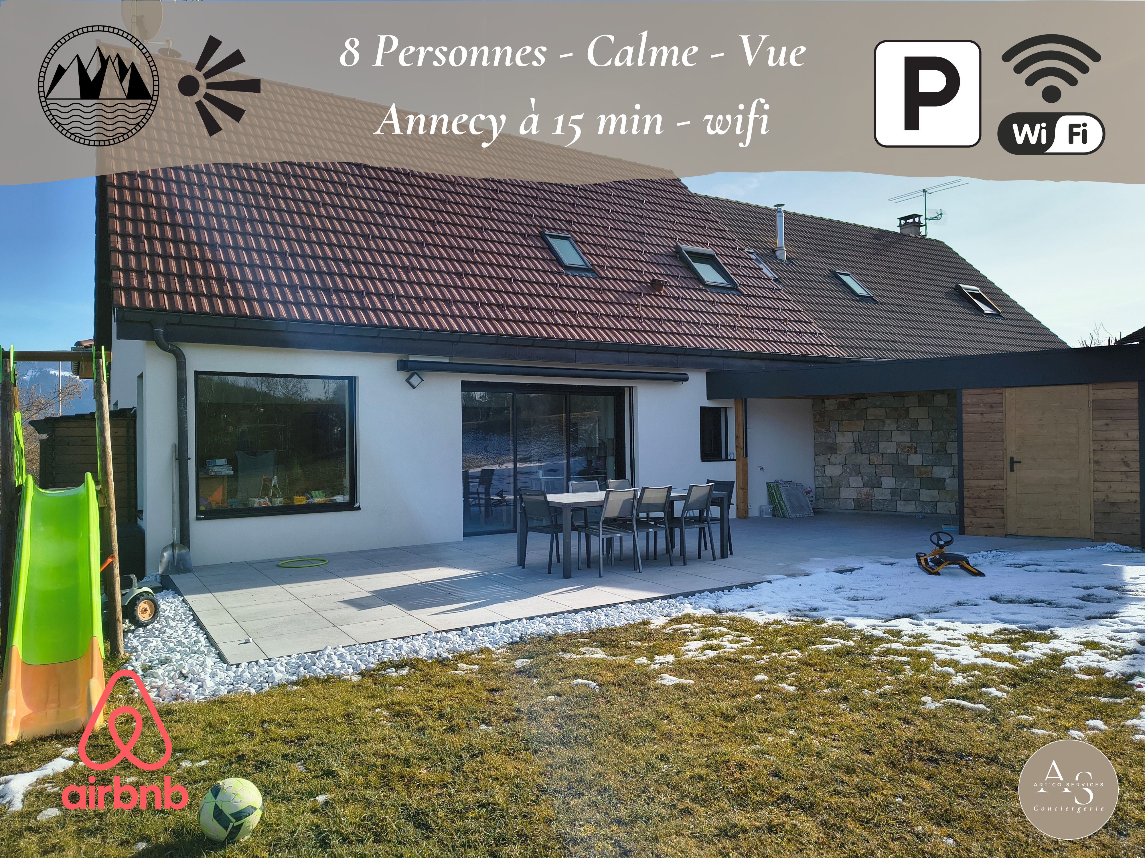 Les Hauts d'Allonzier Calme-Jardin-Vue