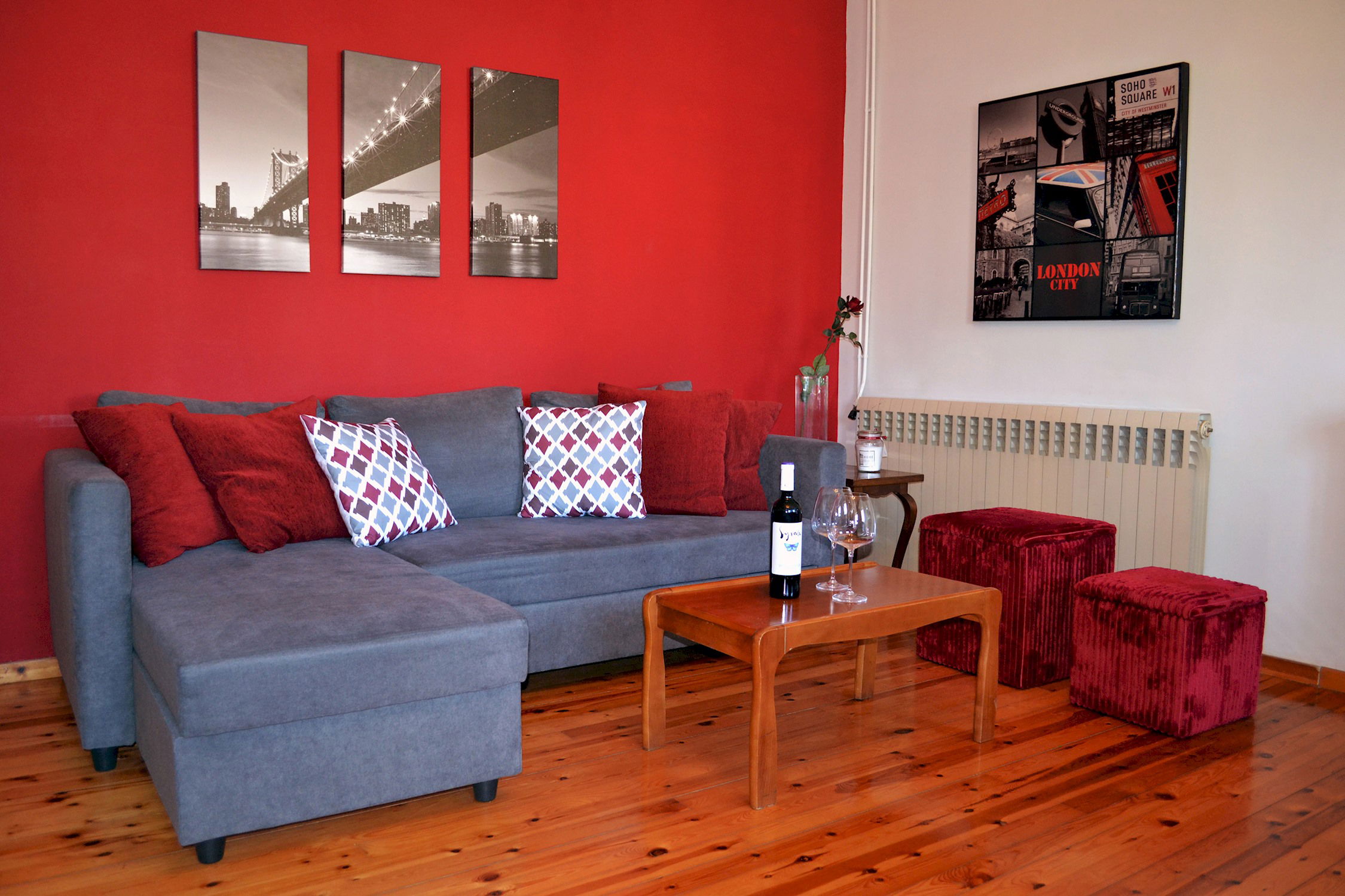 "Stay connected with high-speed internet access throughout the apartment."