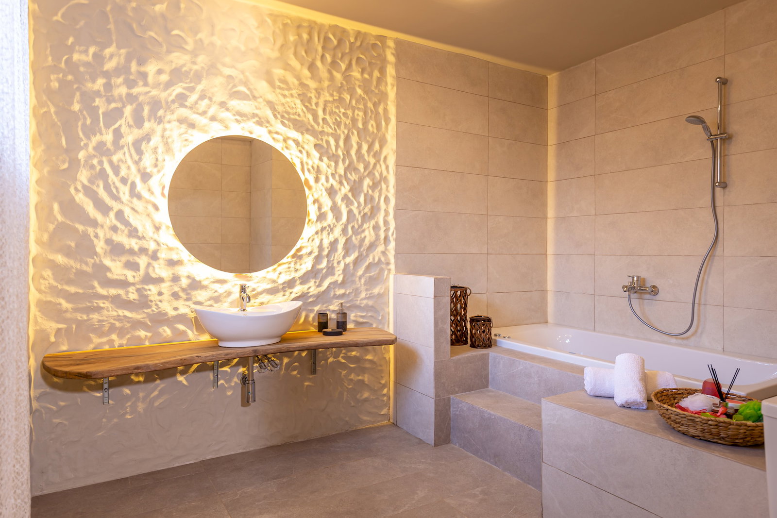 Spa-like bathroom