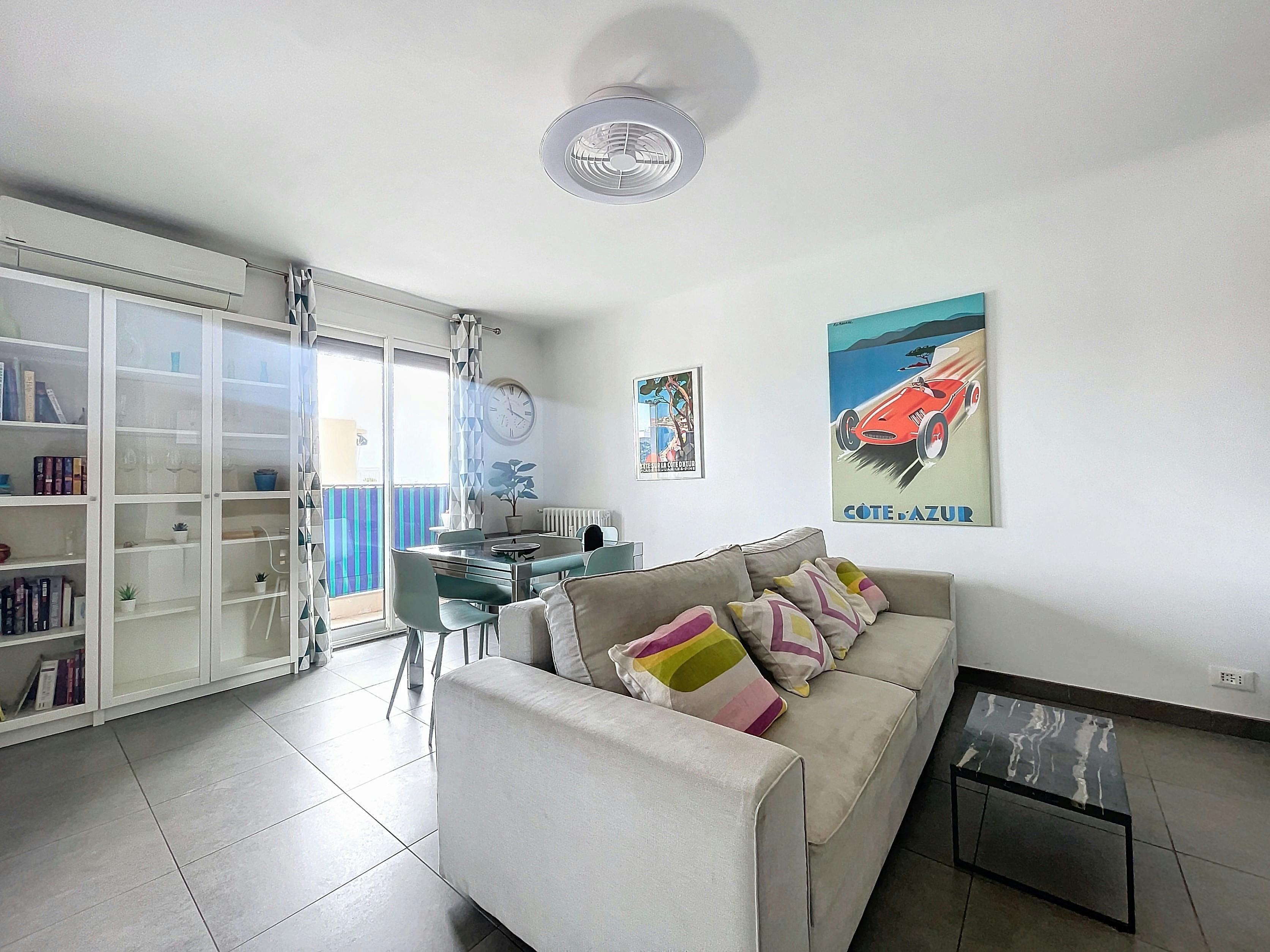 Napoléon - 6 couchages - 3 chambres - Coeur de Golfe Juan - Terrasse