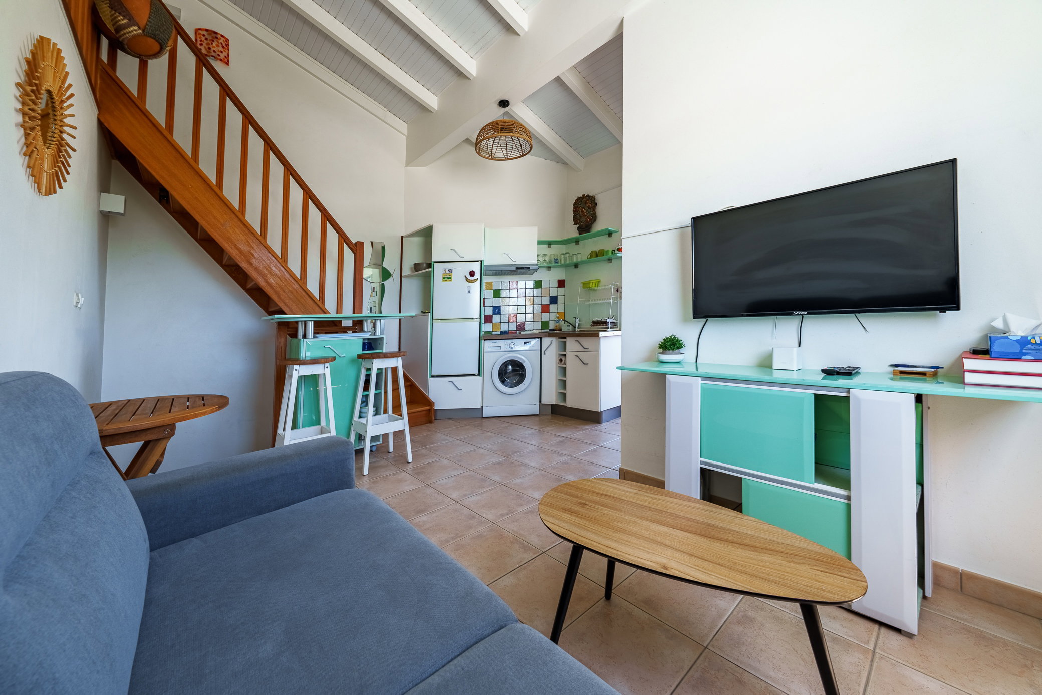 Duplex Providencia - Balcony, sea view and beach 1min away