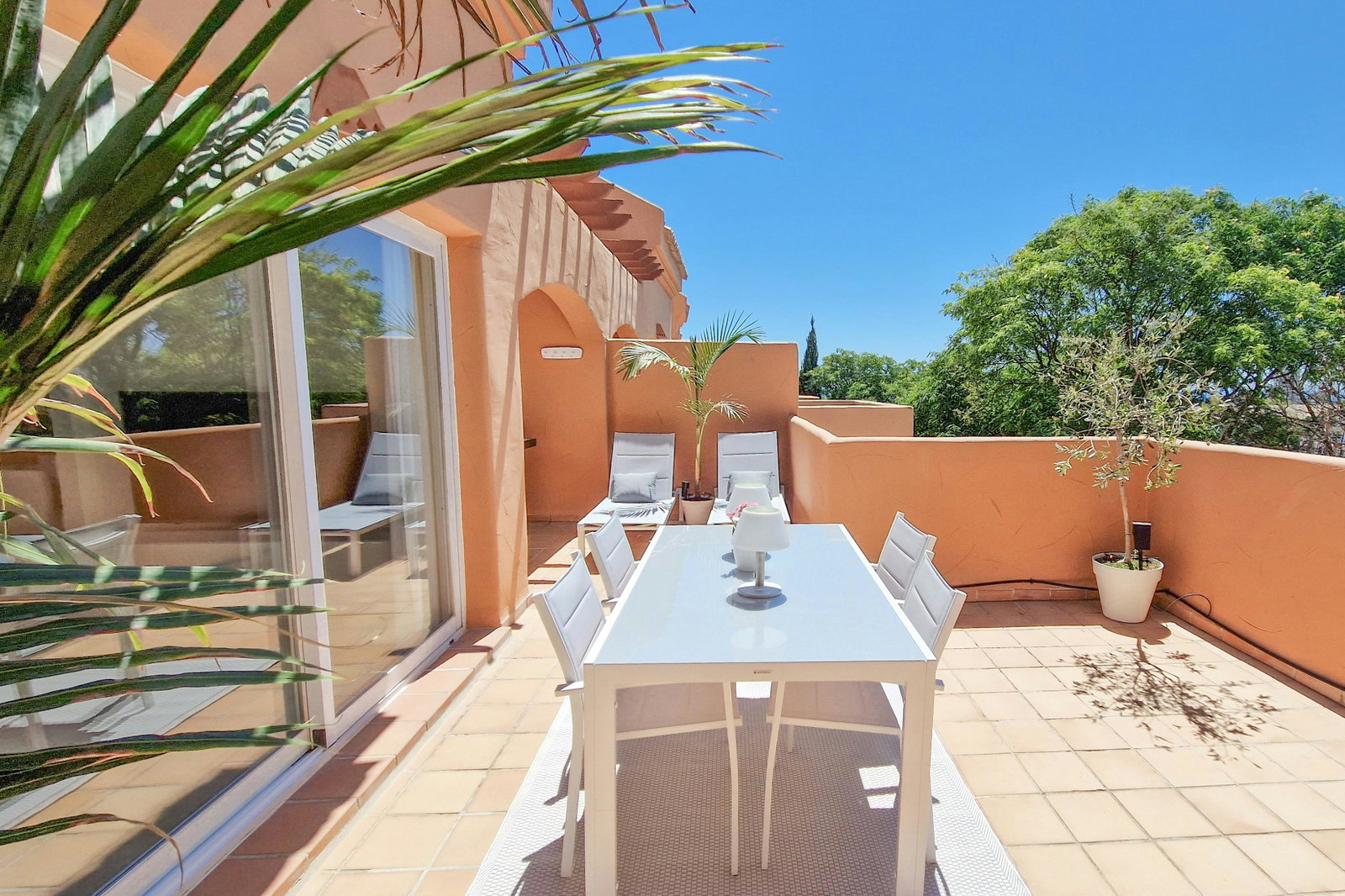 Marbella Duplex Penthouse with 4 pools next to a golf course