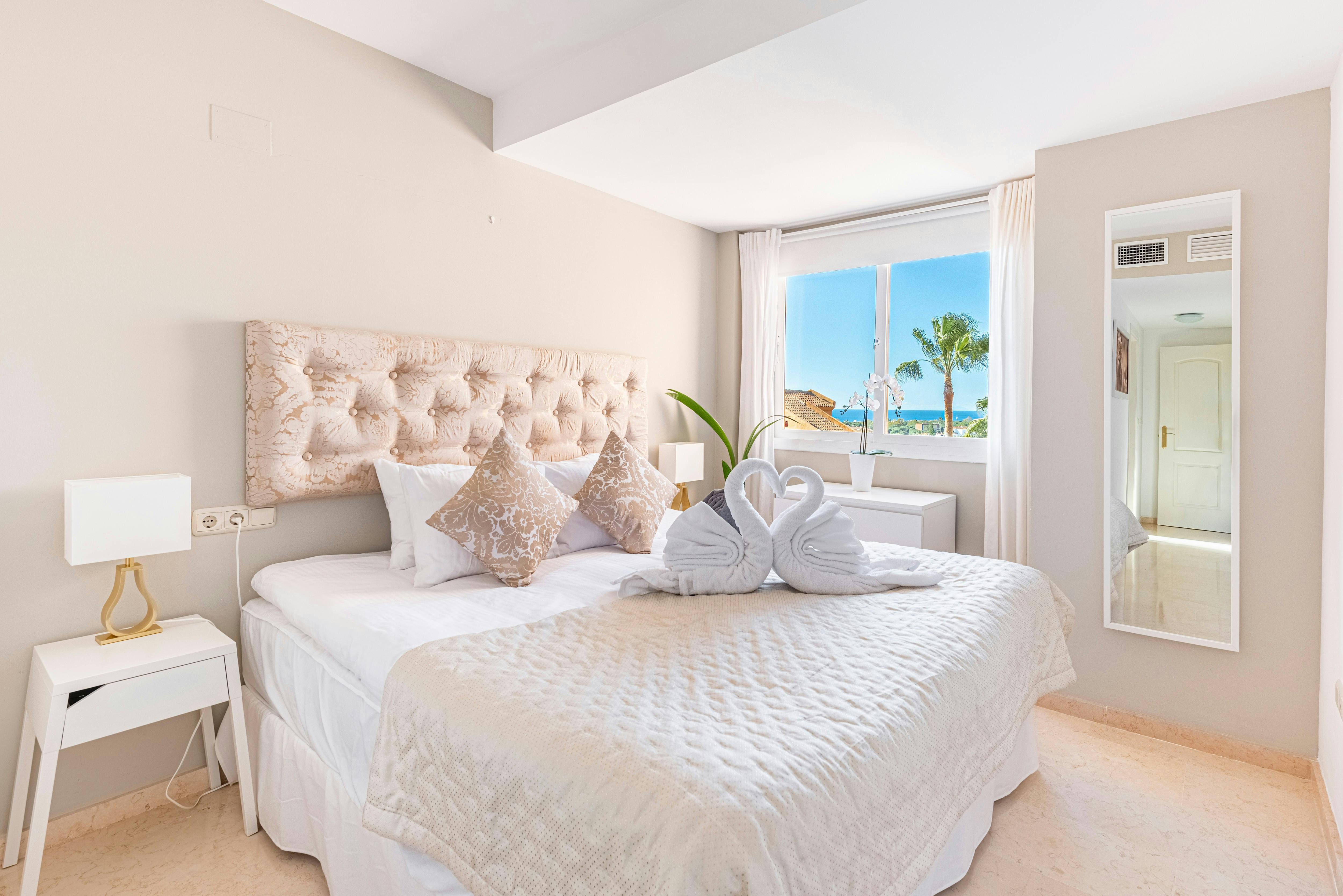 This stunning apartment has been furnished in a comfortable, bright Scandinavian