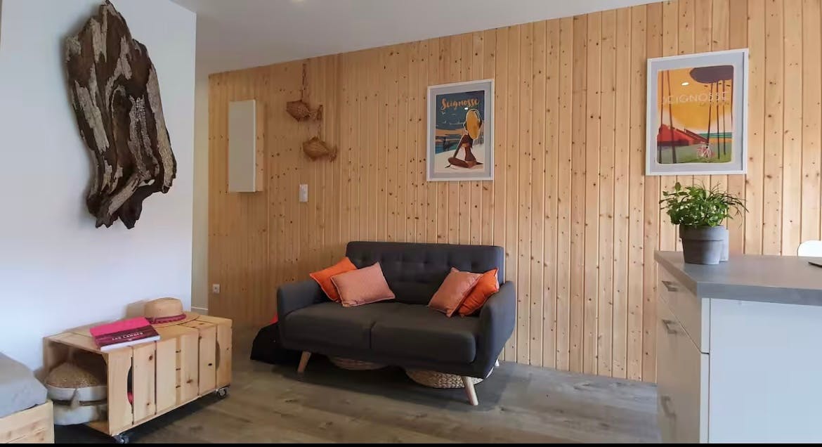 Studio at the foot of the dune, ideal surf stay