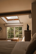 Spacious guest room with country view and pool