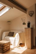 Spacious guest room with country view and pool