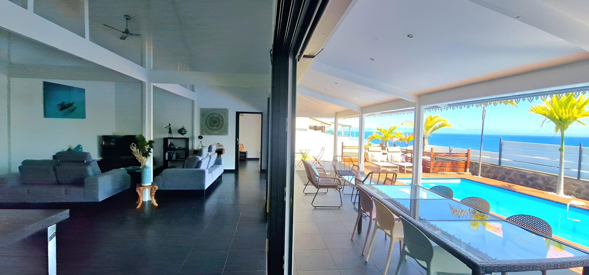 La villa Rêve Austral, vous offre une vue imprenable sur la baie de Grand Bois