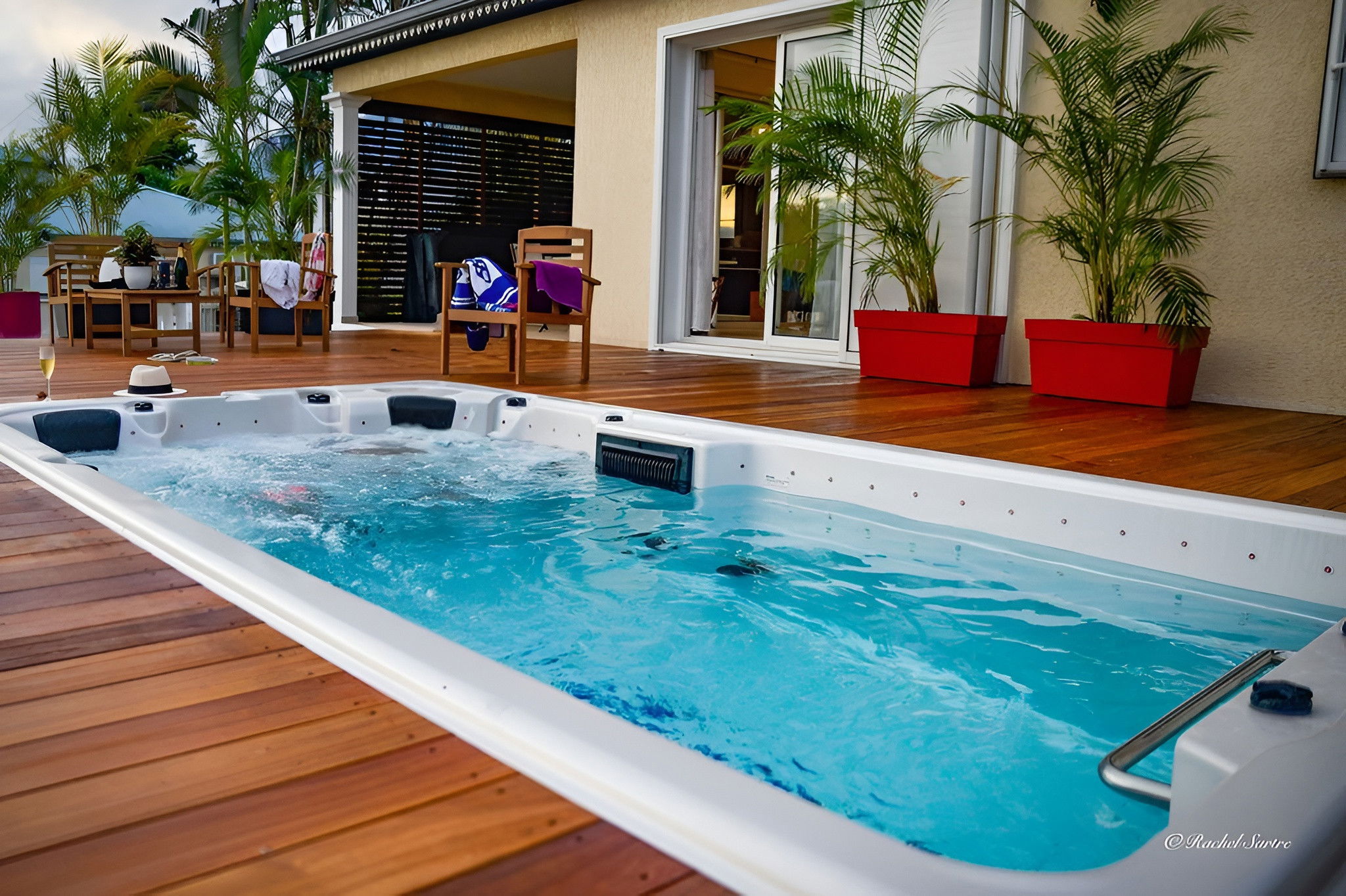 Ty Lodge Réunion, Piscine chauffée, Bains à remous, Vue sur l'Océan