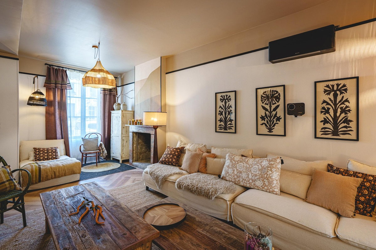 La Maison d'Ambre-Jacuzzi-Sauna-Clim-4chambres