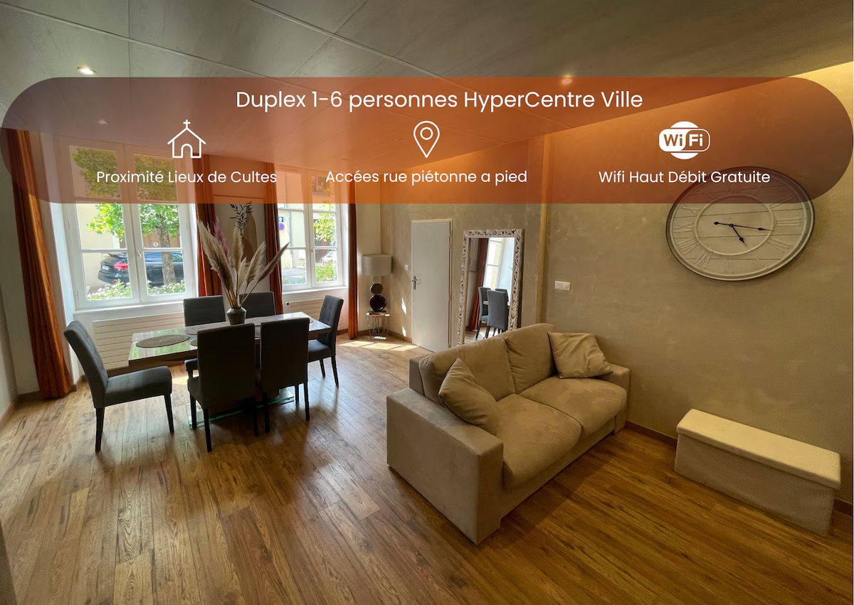 Duplex 6 personnes - Hypercentre
