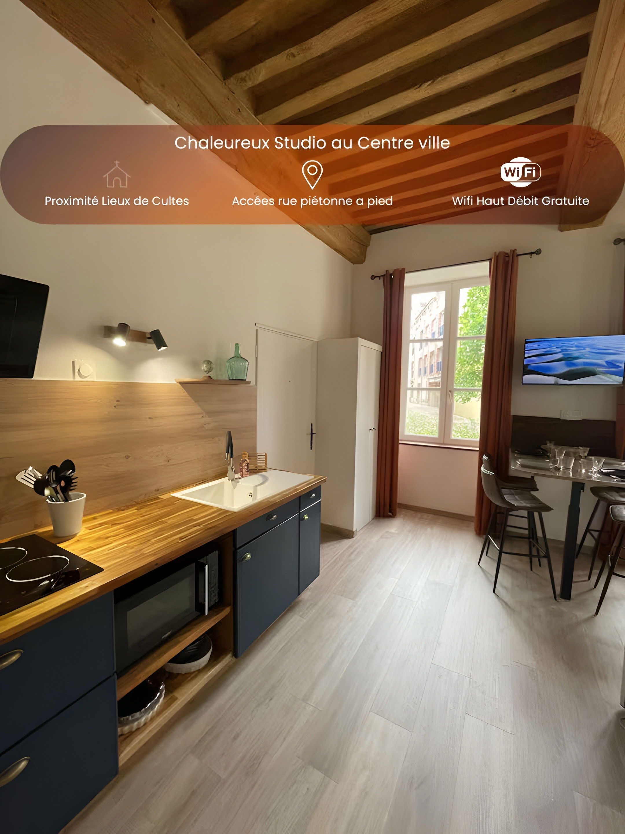 Chaleureux studio - Hypercentre