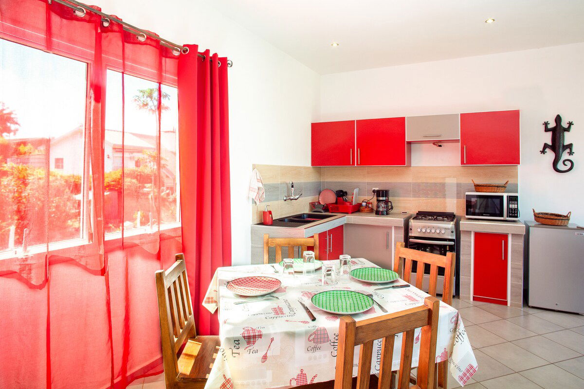 This peaceful accommodation offers a relaxing stay for the whole family.