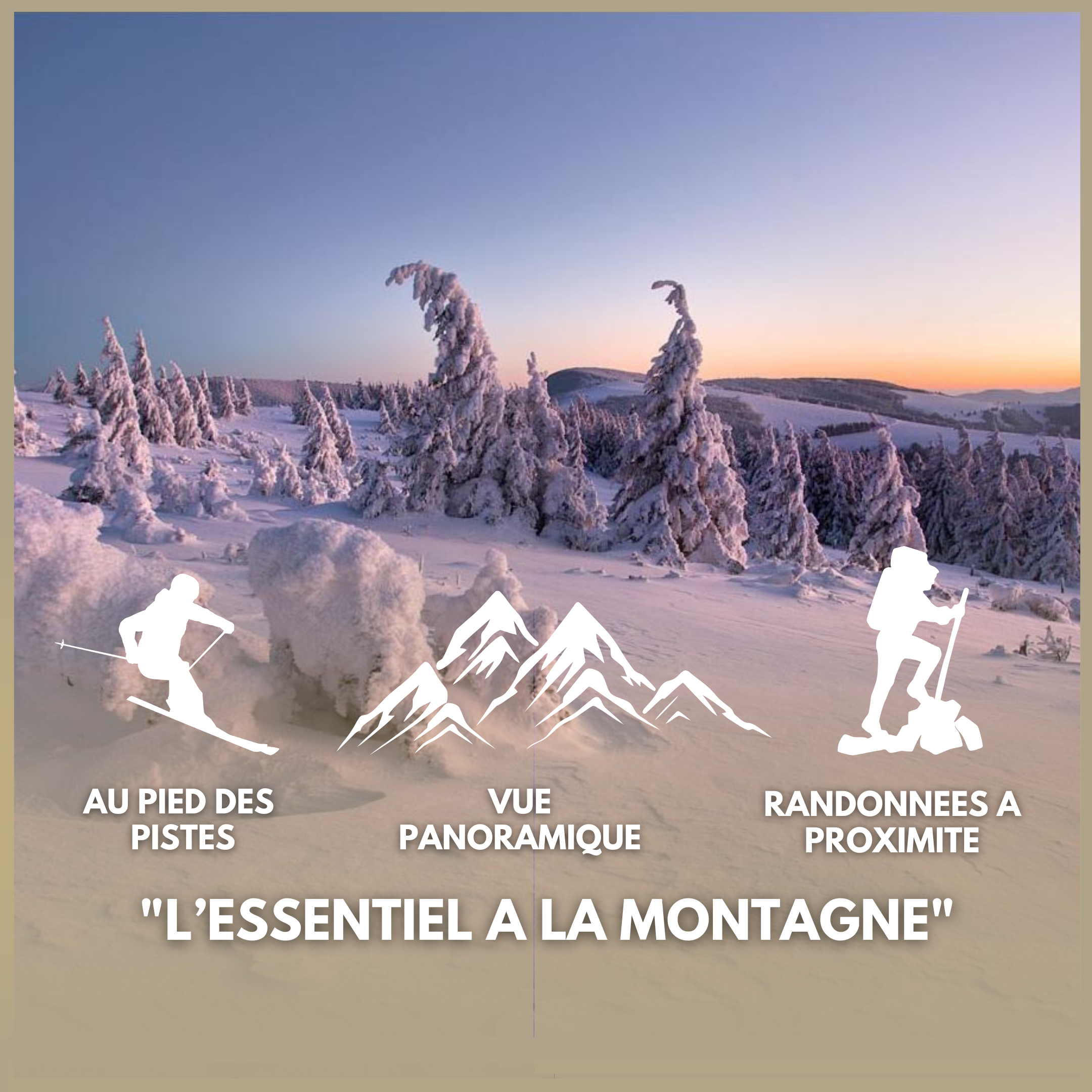 Studio cosy avec vue panoramique sur les Vosges