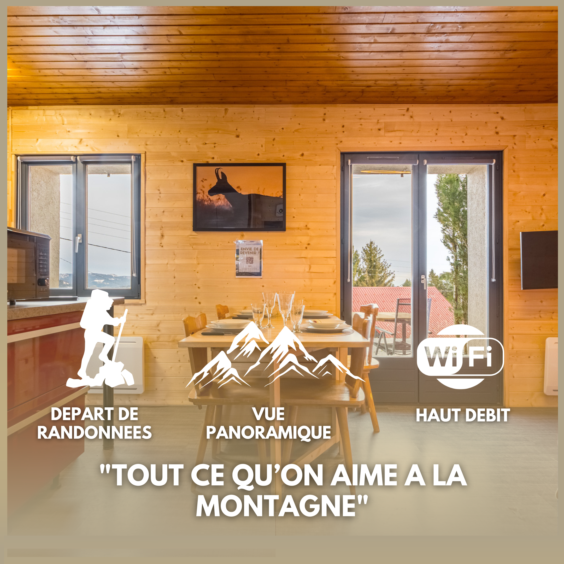 Studio cosy avec vue panoramique sur les Vosges