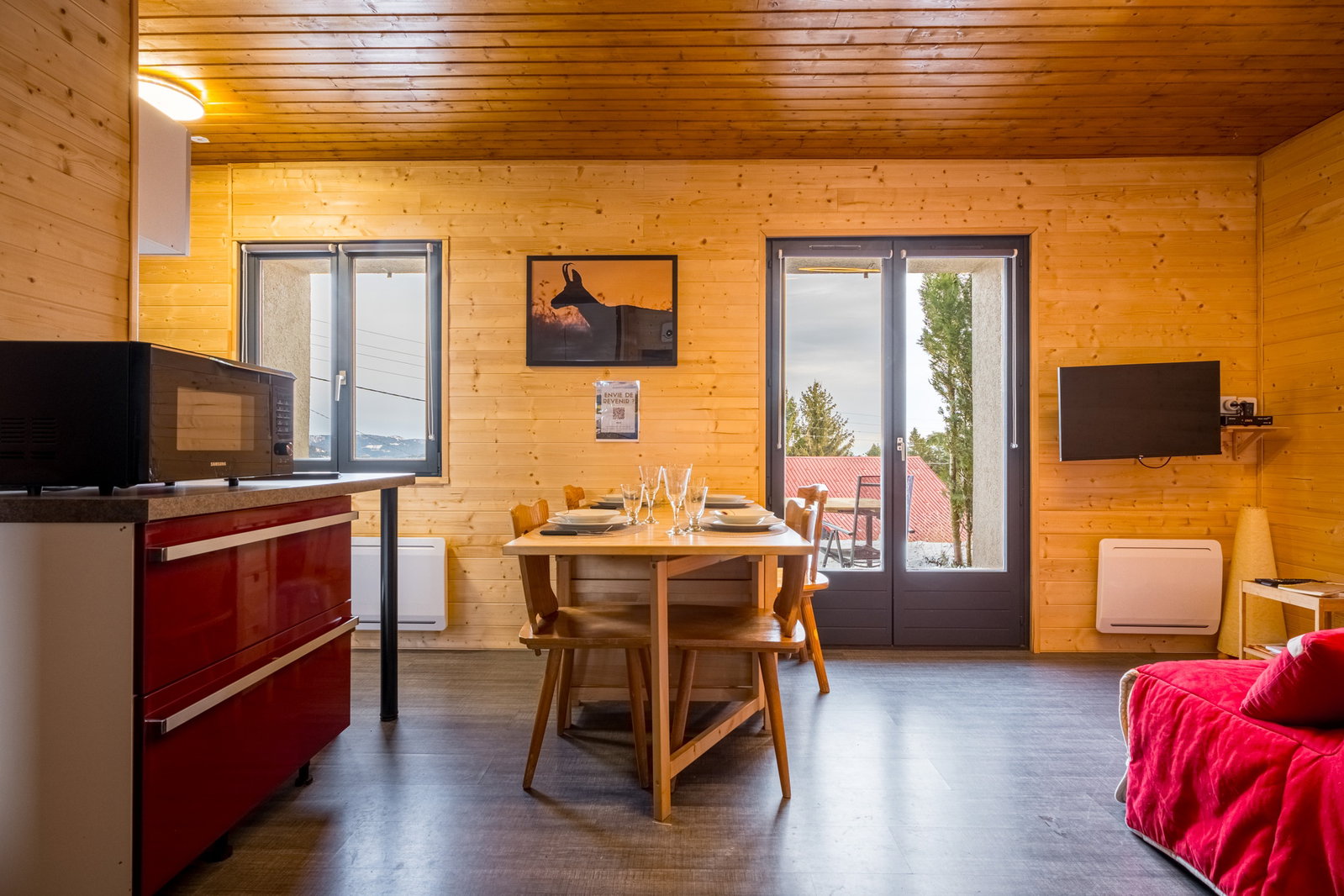 Studio cosy avec vue panoramique sur les Vosges