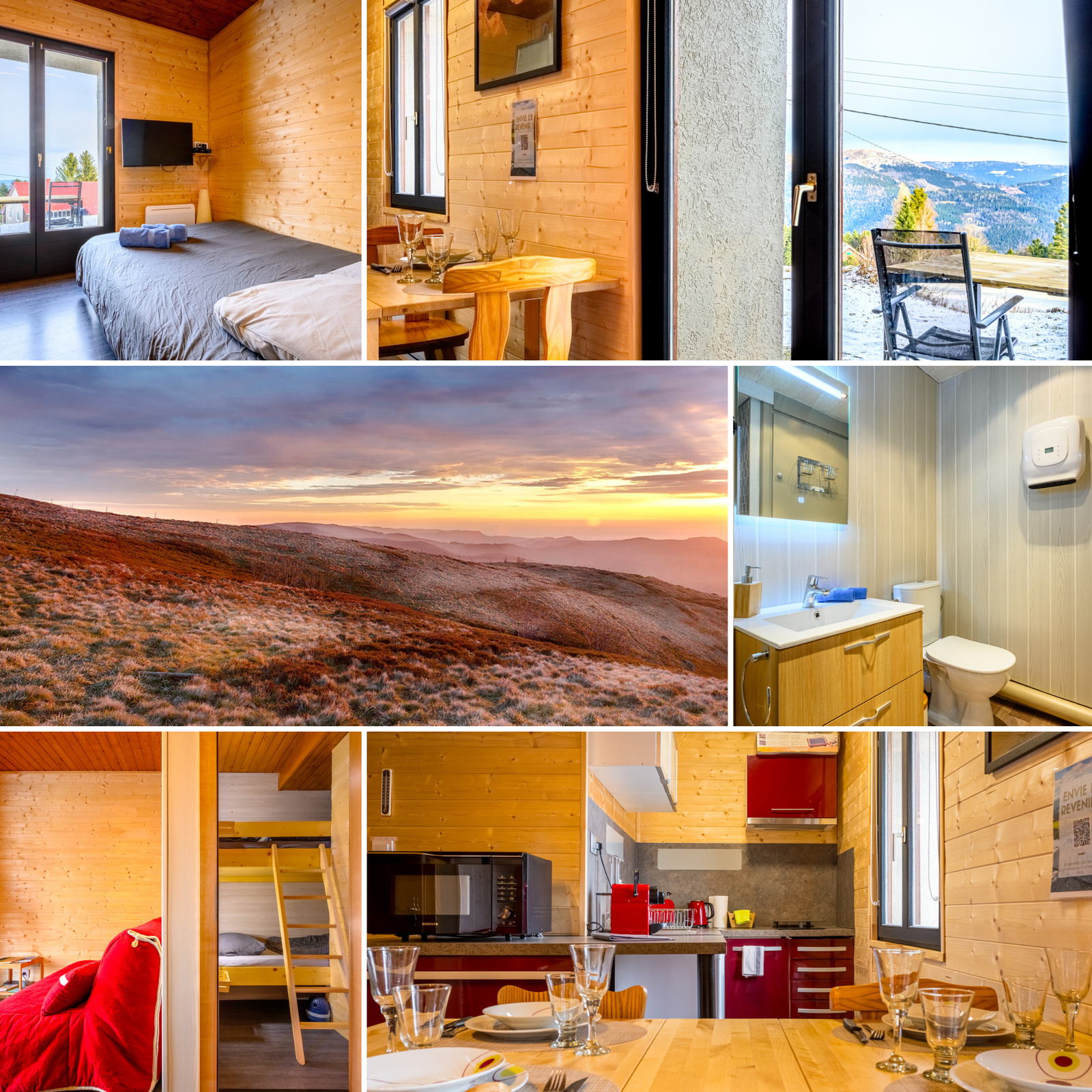 Studio cosy avec vue panoramique sur les Vosges