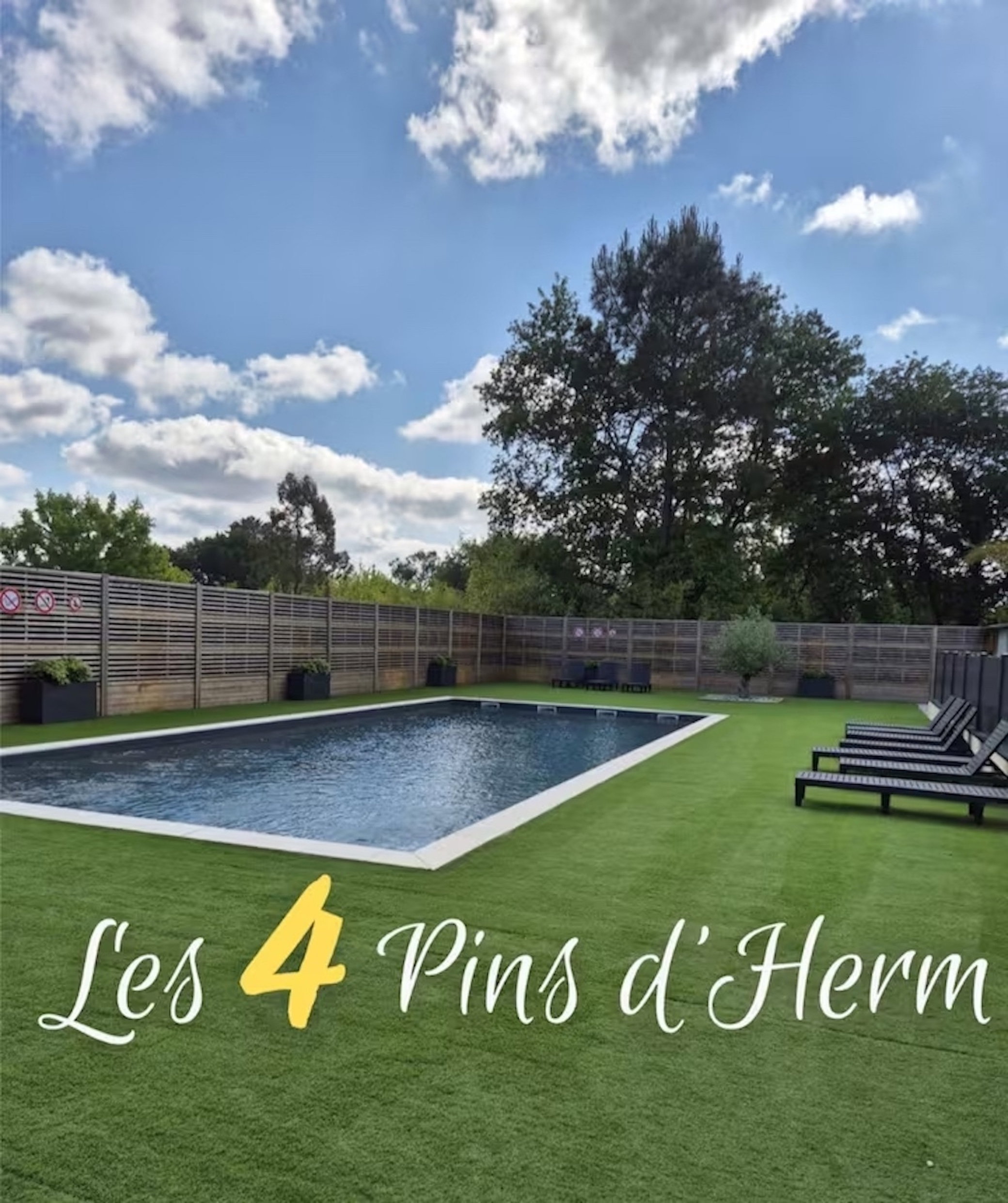 Les 4 Pins d 'Herm - confort 6 pers & piscine