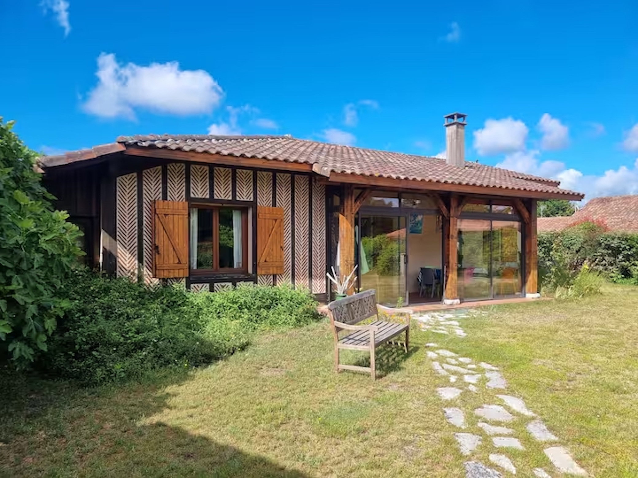 Landaise Lou Pao – 2 maisons, piscine, Lac de Léon