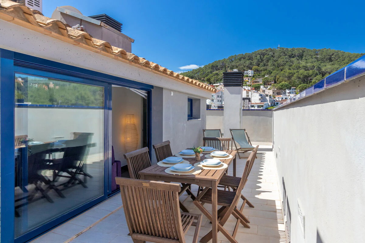 Tamariu,  dúplex con terraza y playa