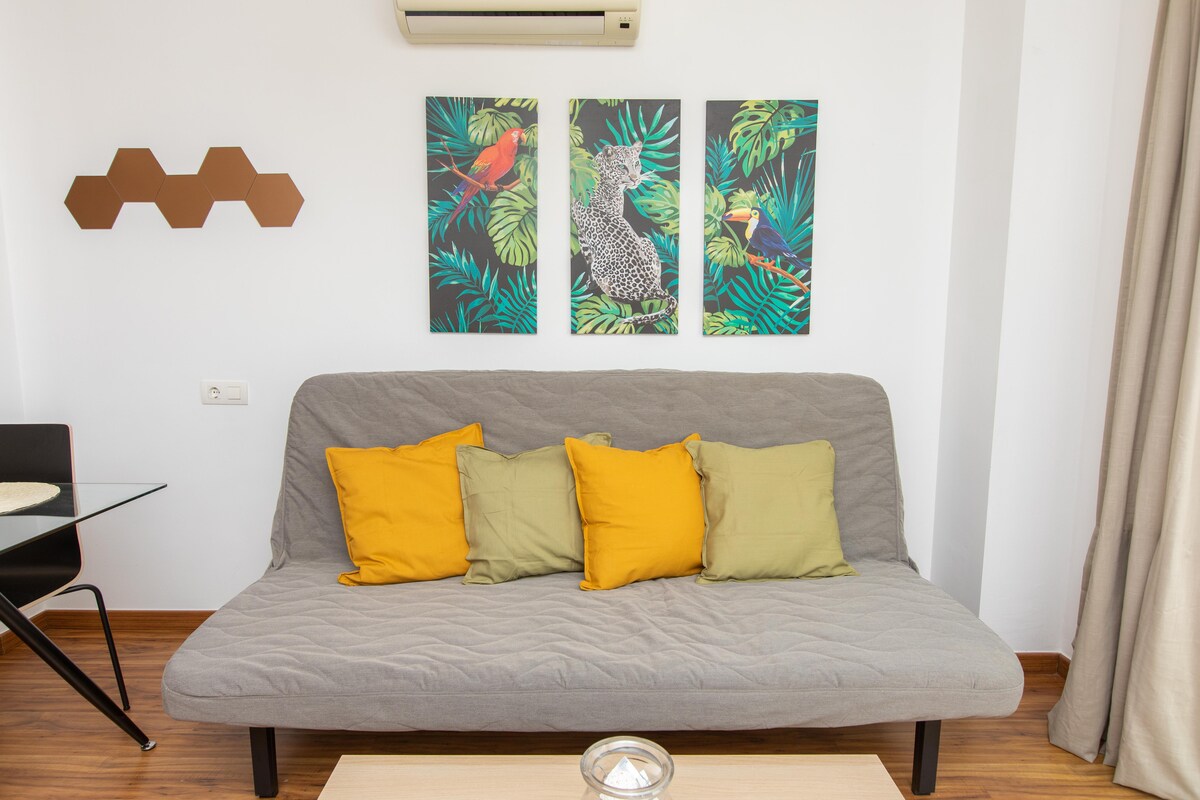 Apartamento exterior, espacioso, luminoso y  acogedor, a solo 40 m de la playa