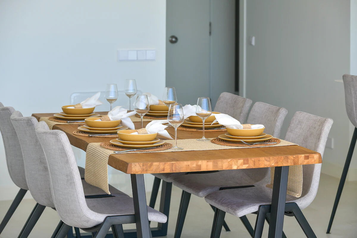 The table is set! All you have to do is prepare and serve those tasty delicacies.