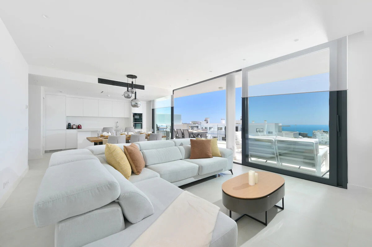 Find your place on the comfy living room sofa.