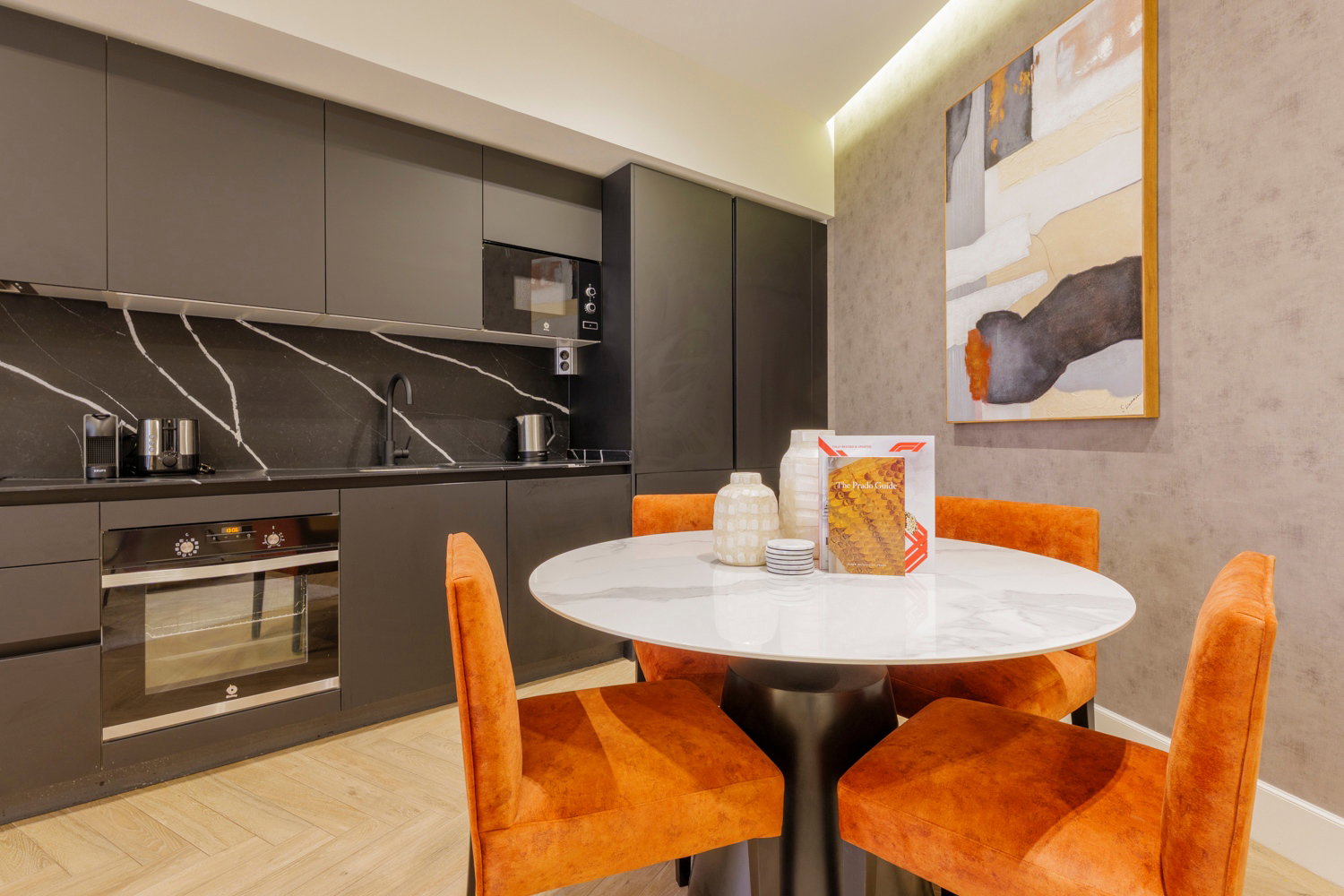 Spacious one-bedroom apartment with a separate office.